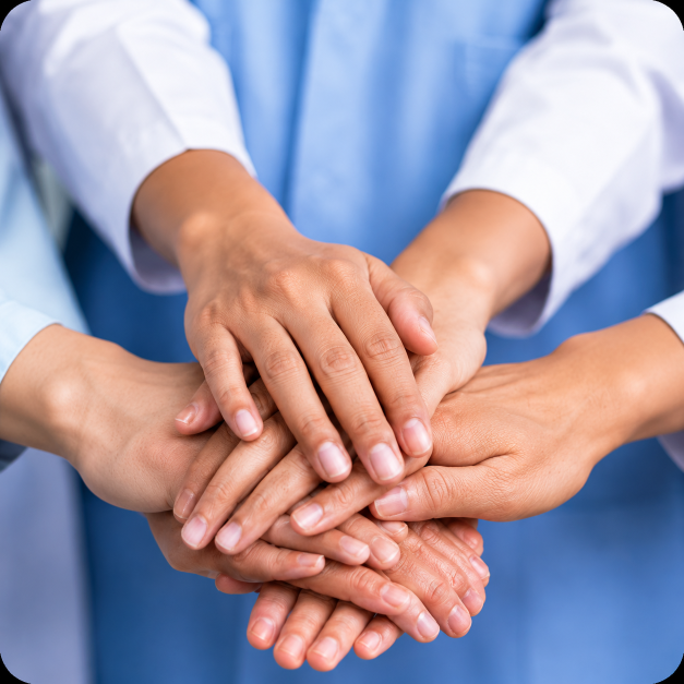 Healthcare support hands